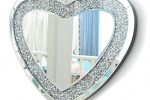 Espejo de pared con forma de corazón